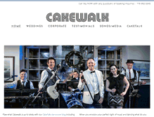 Tablet Screenshot of cakewalkband.com